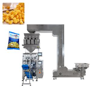 Aperitivos inflados con <span class=keywords><strong>palomitas</strong></span> de maíz saladas, galletas, bolsa de goma de <span class=keywords><strong>caramelo</strong></span>, máquinas de envasado y llenado de pesaje multifunción automático - Product Image 1