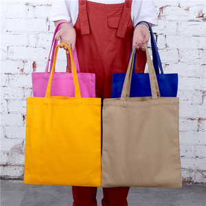 Xử Lý Đầy Màu Sắc Khuyến Mại Lớn Tùy Chỉnh Logo In Bán Buôn 100% Hữu Cơ Bông Tự Nhiên Vải <span class=keywords><strong>Tote</strong></span> Túi Mua Sắm - Product Image 6