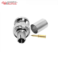 75ohm DC-6GHz BNC prise mâle connecteur droit RG6 pour CCTV caméra Satellite Scanner RG6/RG59/RG58/SDI/HD SDI