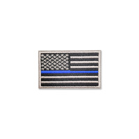 Patch brodé à boucle auto-agrippante drapeau américain en polyester, badge rectangulaire pour vêtements, sacs à dos, chapeaux, décoration DIY
