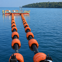 Flotteur de tuyau de dragage marin personnalisé, résistant aux UV, à haute flottabilité, en HDPE orange, pour ponton, durée de vie de 15 ans