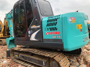 100% japonés Original usado Kobelco SK75 Excavadora hidráulica sobre orugas de segunda mano 7,5 toneladas Kobelco excavadora usada SK75 SK130 SK135 - Product Image 4
