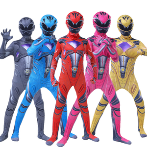 צבעים מרובים גיבורי על זנטאי אברית דרקון צוות קוספליי תחפושת כוח מורפר סמוראי סנטאי סרבל שינקר - Product Image 1