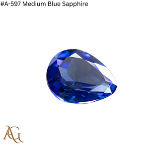 Nano Diamante en Bruto Cultivado en Laboratorio # Gema de Zafiro Azul Medio 597, Corte Lapidario, Sintético, Simulado, Creado en Laboratorio, Nanosital, Materia Prima - Product Image 3