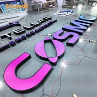 Transformador de Señalización LED Cornall 3D RGB para Letras de Canal, Ideal para Hoteles, Tiendas, Restaurantes y Bares - Publicidad de Logotipos Verdes, Montaje en Pared