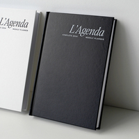 Agenda Personalizada con Tapa de Cuero PU, Diario A5, Planificador 2026, Alta Calidad para Regalo
