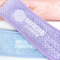 Bandeau de beauté en polaire corail avec logo personnalisé, motif ananas, pour absorption des produits cosmétiques, maquillage et soins de la peau, idéal pour l'hiver et le spa