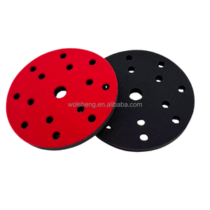 150mm 15 lỗ 10mm bọt móc vòng lặp chà nhám giao diện <span class=keywords><strong>Pad</strong></span> 6 inch 15mm đánh bóng <span class=keywords><strong>Pad</strong></span> cho thân xe gỗ OEM wolsheng - Product Image 1