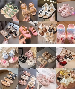 Baby Princess Sandals Soft Sole Mixed Colors <b>Bow</b> Flower Design Toddler <b>Shoes</b> Summer - Product Image 1
