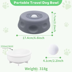 New Slow Feeder <strong>Dog</strong> <strong>Bowls</strong> for Liquid <strong>Food</strong> Bone Broth Yogurt Anti-Slip <strong>Dogs</strong> Silicone Rolling Lick Ball <strong>Bowls</strong> Pet Licking Fun Mat - Product Image 6