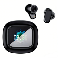 Écouteurs intra-auriculaires TWS avec écran UI, écouteurs TWS avec ANC, écouteurs sans fil sportifs, prise en charge de la carte TF