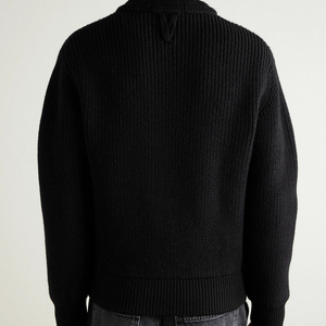 <span class=keywords><strong>Cardigan</strong></span> Invernale da Uomo 2025 in Misto Lana/Acrilico <span class=keywords><strong>con</strong></span> Zip e Collo Alto - Product Image 3