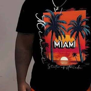 T-shirts promotionnels en maille à séchage rapide avec impression numérique 3D pour souvenirs d'île - Product Image 3