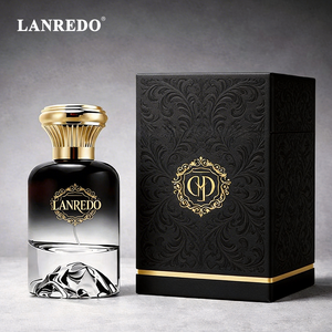 OEM Luxury Arabic Gradient Red Women Perfume Empty <strong>Bottles</strong> 50ml 100ml Heavy Base Glass Perfume <strong>Bottle</strong> with Box and Zamac Cap - Product Image 3