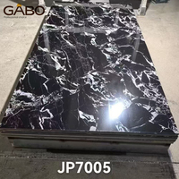 Panneau mural en PVC artificiel ignifuge et imperméable GB 1220*2440mm*4mm, imitation marbre UV, pour chambre et salle de bain, moderne, haute brillance