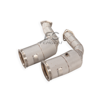 Tubo de Escape Deportivo de Acero Inoxidable para Audi RSQ8 4.0T 2019-2023, Tubo Frontal de Alto Rendimiento