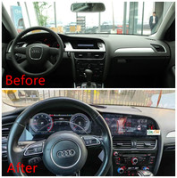 Reproductor Multimedia para Auto de 24.6 Pulgadas y Panel de Instrumentos Digital con CarPlay Inalámbrico para Audi A4/S5/A4L 2009-2016, Instalación No Destructiva