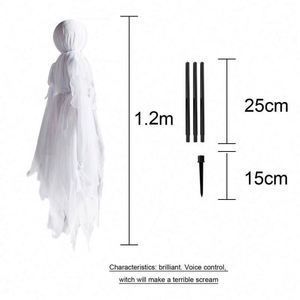 Halloween Scaring <b>Witch</b> Ghost Props Gauze Ghost Horror Hanging <b>Decorations</b> Halloween <b>Decorations</b> - Product Image 3