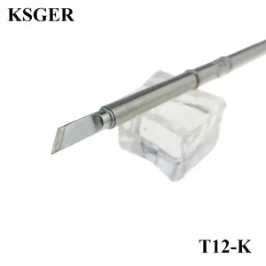 KSGER เครื่องเชื่อมเหล็ก24V Fx-951 8S,เครื่องเชื่อมแบบร้อนเร็ว72W หัวบัดกรีอิเล็กทรอนิกส์ T12หัวเหล็กเชื่อม T12-K