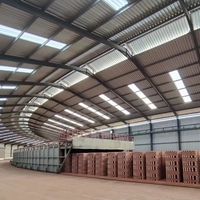 Machine automatique de fabrication de briques en argile avec extrudeuse à vide pour la production de blocs creux, facile à utiliser