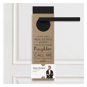 Impresión de tarjetas de cartón personalizadas para marketing inmobiliario, colgadores de puerta, folletos, insertos promocionales para agentes inmobiliarios, tarjetas de visita - Product Image 6