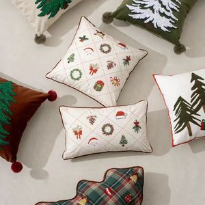 Cuscino ricamato di natale cuscino per la decorazione della casa per le vacanze cuscino del divano cuscino di natale cuscino del soggiorno - Product Image 6