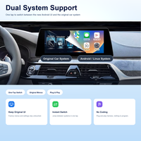 Linux-System 12,3-Zoll 10,25-Zoll 1920*720 Bildschirm für BMW 5er Serie G30 G31 F90 EVO Kabelloses CarPlay Auto-Videoplayer
