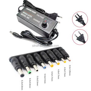 Alimentation réglable AC 3V-24V 3A AC DC 8 Plug Connect <span class=keywords><strong>Adaptateur</strong></span> universel réglable AC à DC <span class=keywords><strong>220V</strong></span> <span class=keywords><strong>110V</strong></span> à 3V 24V 9W 72W EU US - Product Image 2