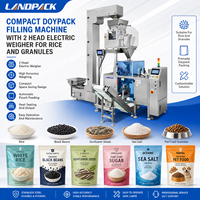 Machine de remplissage et d'emballage automatique pour sachets Doypack de café en grains, aliments pour animaux, engrais, bonbons, aliments pour poissons, aliments pour chiens, sel, riz