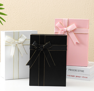 Eco-friendly Rigid Cardboard Custom Logo <b>Gift</b> Box with Ribbon Elegant Jewelry Packaging Foldable Design Sponge Lined UV Coated - Product Image 5