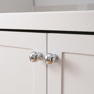 Zinc Alloy Single Hole <strong>Black</strong> Coating Drawer <strong>Knob</strong> with Mounting Screws for Kitchen Cabinet Wardrobe Furniture Hardware Handles - Product Image 1