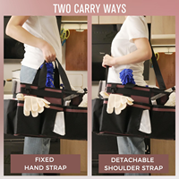 Panier de rangement extra-large pour produits et outils de nettoyage, sac de rangement pour outils de lavage de voiture avec poignées