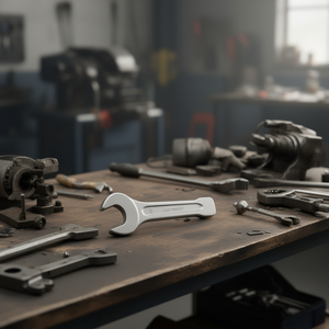 Llave de boca abierta de 24 mm de acero, herramienta industrial para reparación mecánica - Product Image 3