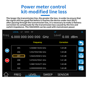 Générateur de signaux RF Siglent SSG5000X, analogique, plage de fréquences 9 kHz~4 GHz, modulation numérique AM/FM/PM, garantie 1 an, ODM/OEM - Product Image 6