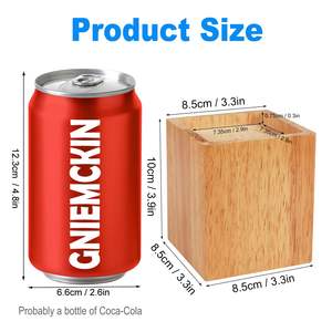 Elevadores de Muebles Rústicos Hechos a Mano de Madera de Pino, Elevadores Resistentes para Camas, Sofás y Escritorios, Juego de Elevadores de Patas de Estilo Folclórico Pulido, 4 Piezas Similares - Product Image 2