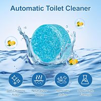 Tablettes nettoyantes automatiques écologiques pour cuvette de toilettes, parfum citron, sans danger pour les fosses septiques, éliminateur de taches d'eau dure et d'odeurs, détartrant effervescent