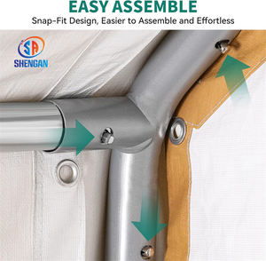 Tente d'entrepôt multi-usage pour vélo, moto, tente de stationnement, tente de stockage de <span class=keywords><strong>ferme</strong></span> en plein air - Product Image 6