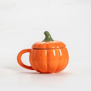 Elegante <span class=keywords><strong>Taza</strong></span> de Cerámica con Forma de Calabaza, Perfecta para Crear una Atmósfera Acogedora e Invitadora en su Hogar - Product Image 4