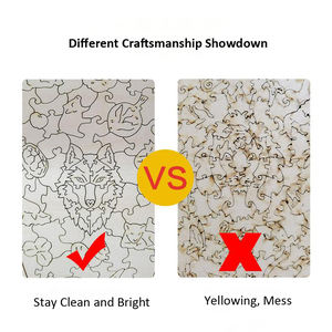 Hamaileon flor púrpura loro azul emplumado rompecabezas de madera único divertido desafiante rompecabezas de animales de madera - Product Image 5