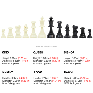 Prezzo scontato pesante <span class=keywords><strong>scacchi</strong></span> set 9.7cm 3.75 pollici re PS pezzi per tornei di <span class=keywords><strong>scacchi</strong></span> - Product Image 4