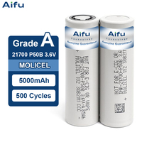 Baterai Lithium Ion Silinder Isi Ulang Molicel P50B 5000mAh INR-21700-P45B 4500mAh 45A P42A 4200mAh 45A