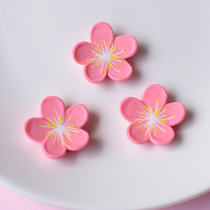 Nuevas y Lindas Flores de Cerezo Rosadas, Serie de Flores de Melocotón, Resina Plana para Scrapbooking, Joyería DIY, Horquillas, Decoración Artesanal - Product Image 6