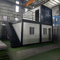 Maison préfabriquée en acier de luxe moderne de 20 pieds/40 pieds, détachable, extensible, aménagement personnalisable, villa, cuisine, chambre, appartement