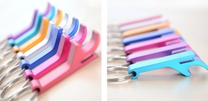 Colorful Small and Practical <b>Beer</b> Openers Premium Metal Keychain Beverage Bottle Opener Easy to Carry - Product Image 3