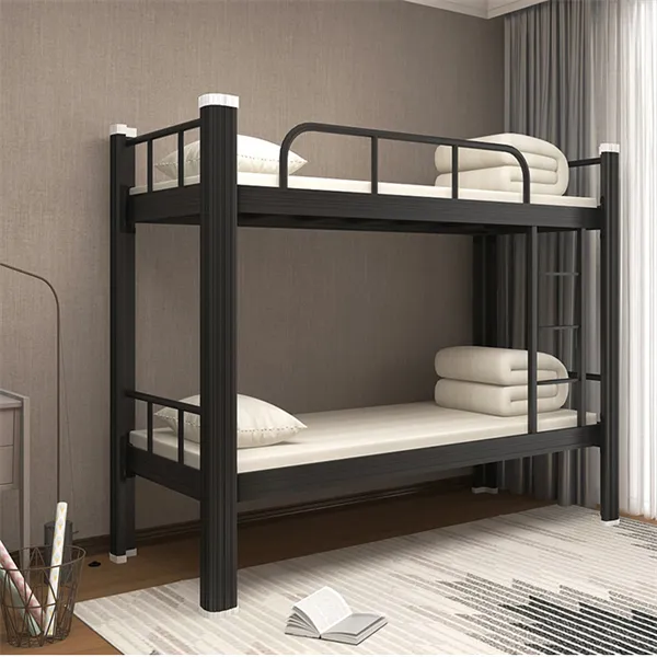 Strong Bearing Capacity Furniture Wooden School Modern Triple Bunk Steel Bed