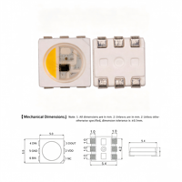 LED Pixel SMD 5050 RGBW WS2815 de 12V con IC Integrado, LED Direccionable Programable para Juguetes Educativos y Luces Ambientales