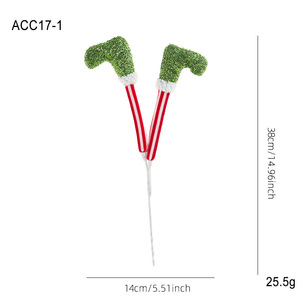 Muñeco de Peluche de Elfo Navideño con Patas de Plástico y Resorte Enrollado para Colgar en Botas, Decoración para Fiestas de Navidad y Adornos para Árbol de Navidad - Product Image 6