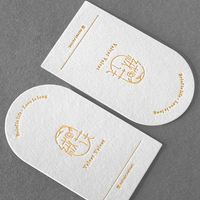 Cartes de visite personnalisées en typographie, en carton épais, cartes de remerciement pour la promotion de votre marque