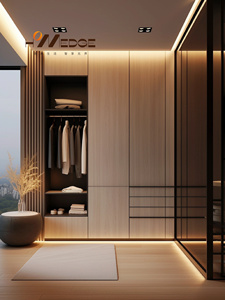 Chất lượng cao trong suốt tủ quần áo gỗ bàn trang điểm đi bộ trong tủ quần áo với các bước thoải mái hàng đầu đi bộ trong nhà cung cấp tủ quần áo - Product Image 6