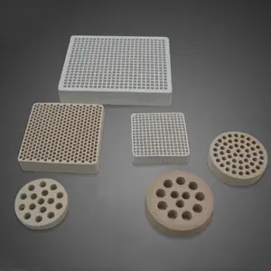 Cordierite Honeycomb Ceramic Various Shapes Ceramic Plate Cordierite Honeycomb Substrate Plate